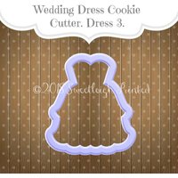 Hochzeitskleid 3 Cookie Cutter von SweetleighPrinted
