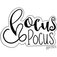 Hokus Pokus Hand Beschriftete Ausstechform von SweetleighPrinted
