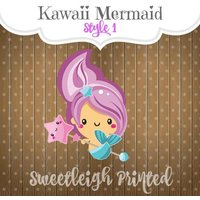 Kawaii Meerjungfrau Ausstechform von SweetleighPrinted