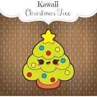 Kawaii Weihnachtsbaum Cookie Cutter von SweetleighPrinted