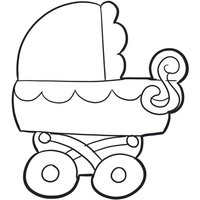 Kinderwagen-Ausstechform von SweetleighPrinted