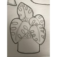 Monstera-Pflanze-Plätzchen-Ausstecher von SweetleighPrinted