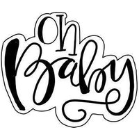 Oh Baby Handbeschriftete Ausstechform | 2018 Oh Baby Handbeschriftete Ausstechform | 2018 von SweetleighPrinted