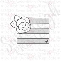 Rose Flagge Ausstechform Rose Flagge Ausstechform von SweetleighPrinted