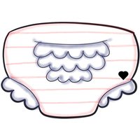 Rüschen-Windel-Ausstechform von SweetleighPrinted