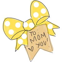 Schleife Mit Tag-Cookie Cutter von SweetleighPrinted