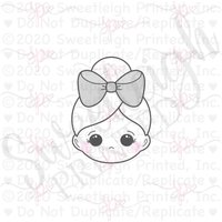 Spa-Mädchen Mit Bogen-Cookie Cutter Spa-Mädchen Mit Bogen-Cookie Cutter von SweetleighPrinted