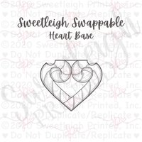 Sweetschliff Austauschbare Herz-Basis-Ausstechform von SweetleighPrinted