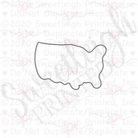Usa Cookie Cutter von SweetleighPrinted