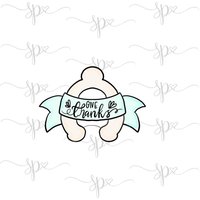 Wishbone Mit Banner-Ausstechform Wishbone Mit Banner-Ausstechform von SweetleighPrinted