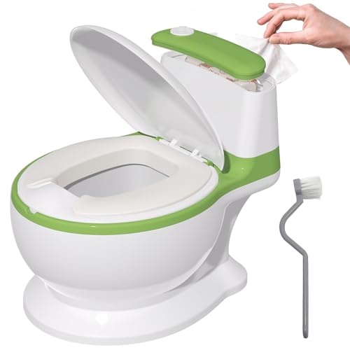 Töpfchen für Kinder, Kindertoilette mit Papiertücher-Design, Weicher Sitz | Abhaltetöpfchen Baby - Potty Training Toilet, Spritzschutz Simulation Töpfchentraining für Kleinkinder ab 1-3 Jahr (Grün) Töpfchen für Kinder, Kindertoilette mit Papiertücher-Design, Weicher Sitz | Abhaltetöpfchen Baby - Potty Training Toilet, Spritzschutz Simulation Töpfchentraining für Kleinkinder ab 1-3 Jahr (Grün) von Sweetmirth