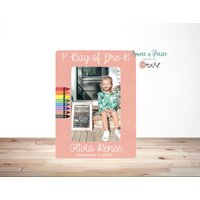 Back To School, Erster Schultag, Schulfoto, Schulfotorahmen, Schulportrait, 1. Vorschule, Kindergartenfoto von SweetnPetiteDesignCo