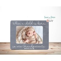 Großeltern Geschenk Bilderrahmen Geschenke Personalisiert Wenn Ein Kind Geboren Wird So Sind 4x6 von SweetnPetiteDesignCo