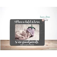 Großeltern Geschenk Bilderrahmen Geschenke Personalisiert Wenn Ein Kind Geboren Wird So Sind 4x6 von SweetnPetiteDesignCo