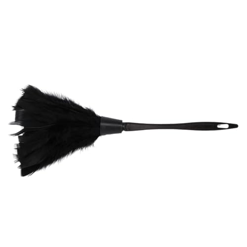 Sweetness 1Pc Fashion Turkey Staubwedel Mit Schwarzem Kunststoffgriff Reinigungswerkzeug (Schwarz) 35Cm von Sweetness