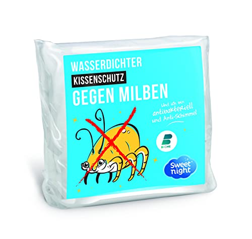 Sweetnight - Kissenbezüg 65x65 cm | Wasserdichte und Anti-Staubmilben | 100 % Baumwollvlies | Leise und atmungsaktiv von SWEET NIGHT