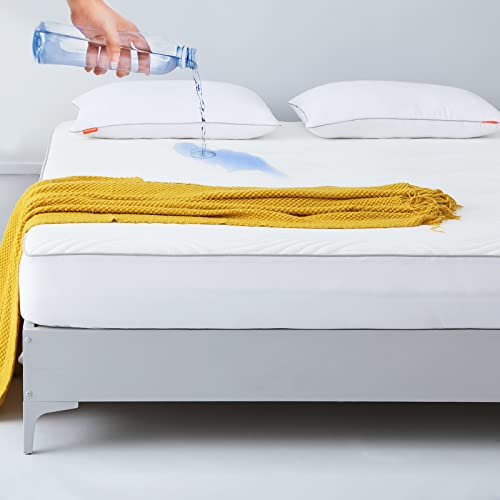 Sweetnight Matratzenschoner,wasserdicht | Atmungsaktive Matratzenauflage,Wasserundurchlässiger Matratzen-Schutz | Matratzen-Topper Extra Tiefe Tasche 40cm Matratzenschoner 120x190cm, White von Sweetnight