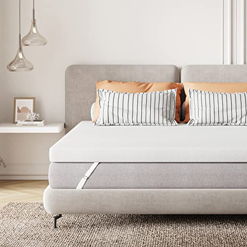 Sweetnight Topper 135x190cm, 5cm Höhe Matratzentopper aus Gel Memory Foam, Bequeme Atmungsaktive Matratzen Topper Matratzenauflage für Boxspringbett Wohnwagen Schlafsofa, Bezug Abnehmbar und Waschbar von Sweetnight