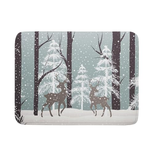 Abtropfmatte für Küchentheke, Weihnachtslandschaft, Schneebaum, elfenbeinfarben, 45,7 x 61 cm, mit hochsaugfähiger Mikrofaser-Abtropfmatte für Kaffeebar Abtropfmatte für Küchentheke, Weihnachtslandschaft, Schneebaum, elfenbeinfarben, 45,7 x 61 cm, mit hochsaugfähiger Mikrofaser-Abtropfmatte für Kaffeebar von Sweetshow