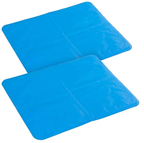 Sweetypet Kühldecke: 2er-Set Selbstkühlende Kühlmatten für Hunde & Katzen, 65 x 50 cm (Selbstkühlende Hundematte, Kühlmatte Hund Gel, Matratzenauflage) von Sweetypet