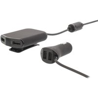 Autoladegerät 4-Ausgänge 9,6 a usb Schwarz von Sweex