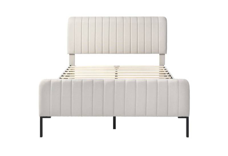 Sweiko Polsterbett, mit Lattenrost und verstellbarem Kopfteil, 180*200cm, ohne Matratze von Sweiko