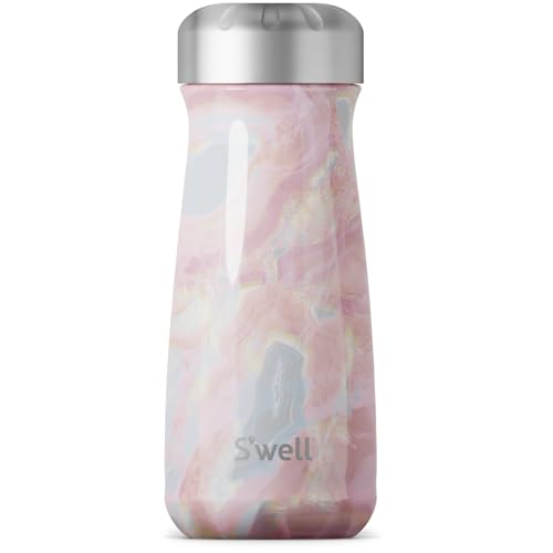 Swell Edelstahl-Traveler – 4,6 l – Geode Rose – dreilagiger vakuumisolierter Reisebecher hält Kaffee, Tee und Getränke 24 Stunden kalt und 12 Stunden heiß – BPA-freie Wasserflasche von S'well