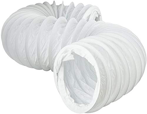 Swettews 100 mm 125 mm 150 mm Rundrohrsystem PVC Lüftungsrohr Flexschaluch Bindeglieder Bogen Kniestück Verbinder Rückstauklappe T-Stück Reduktion Halter Adapter (Ø 150, Flexschaluch 3,0m) von swettews