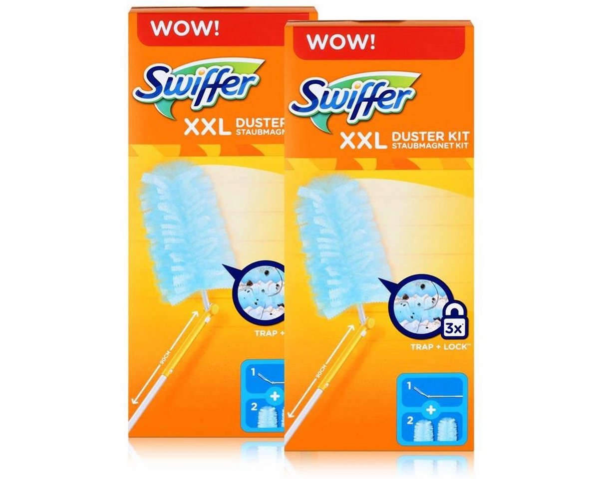 Swiffer 2x Swiffer XXL Duster Staubmagnet Starterkit Reinigungstücher von Swiffer