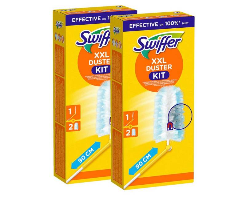 Swiffer 2x Swiffer XXL Duster Staubmagnet Starterkit Reinigungstücher von Swiffer
