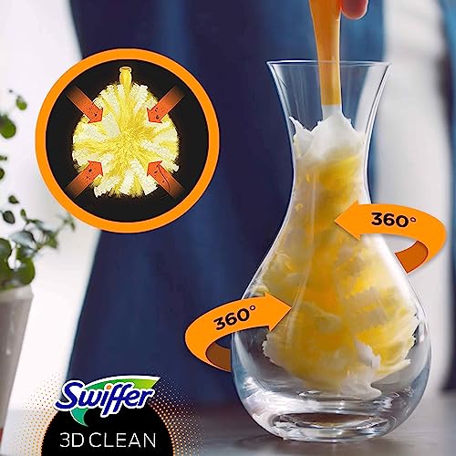 Swiffer 3D Clean Staubwedeln, 30 Staubdaunen, Tausende von weichen Fasern fangen Staub und Schmutz auf, erreicht die schwierigsten Stellen im Haus, ideal für Tierhaare, Maxi-Format Swiffer 3D Clean Staubwedeln, 30 Staubdaunen, Tausende von weichen Fasern fangen Staub und Schmutz auf, erreicht die schwierigsten Stellen im Haus, ideal für Tierhaare, Maxi-Format von Swiffer