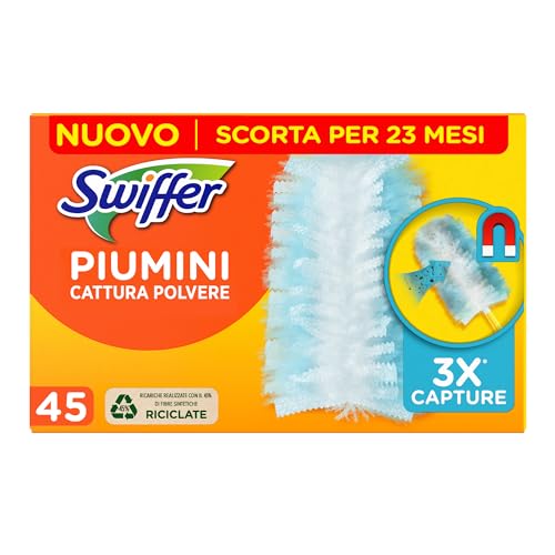 Swiffer Duster Nachfüllpackungen, 45 Stück (15 x 3), Staubwedel fängt und fängt Staub auf von Swiffer