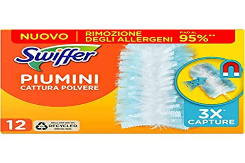 Swiffer Staubwedel, Staubfänger, 12 Bettdecken, fängt Staub und Schmutz auf und erreicht die schwierigsten Stellen im Haus, bis zu 95% Allergene in weniger von Swiffer