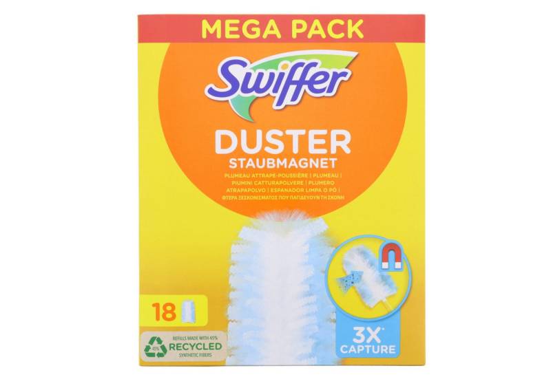Swiffer Staubwedel Swiffer Duster Staubmagnet Nachfüller Mega Packung mit 18 Stück von Swiffer