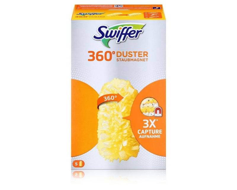 Swiffer Swiffer 360° Duster Staubmagnet 5 Tücher - Fängt Staub & Schmutz ein (Reinigungstücher von Swiffer