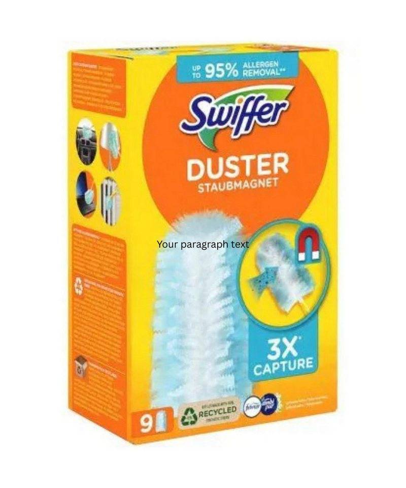 Swiffer Swiffer DUSTER STAUBMAGNET mit Febreze-Duft Staubfangtücher Reinigungstuch (Mikrofaser, Packung, 10-tlg., DUSTER STAUBMAGNET mit Febreze-Duft, 9 Tücher) von Swiffer