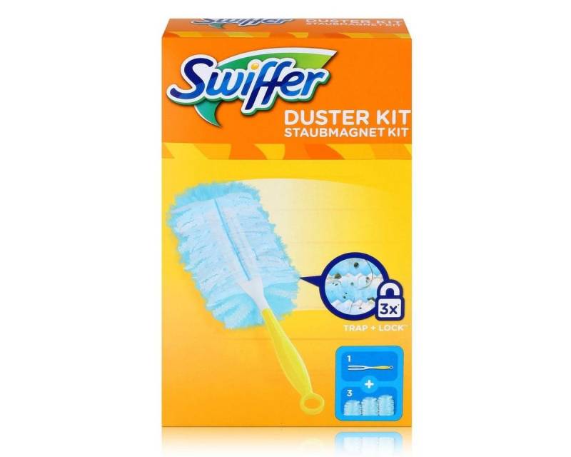 Swiffer Swiffer Staubmagnet Starterset - Griff + 3 Tücher Reinigungstücher von Swiffer