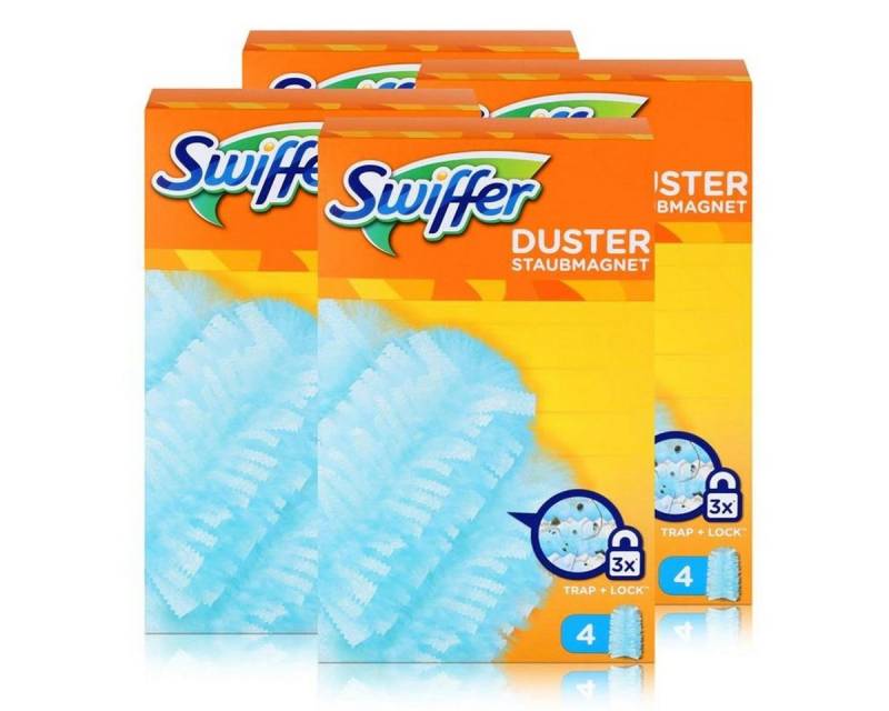 Swiffer Swiffer Staubmagnet Tücher 4er - Nimmt 3x mehr Staub und Haare auf (4e Reinigungstücher von Swiffer