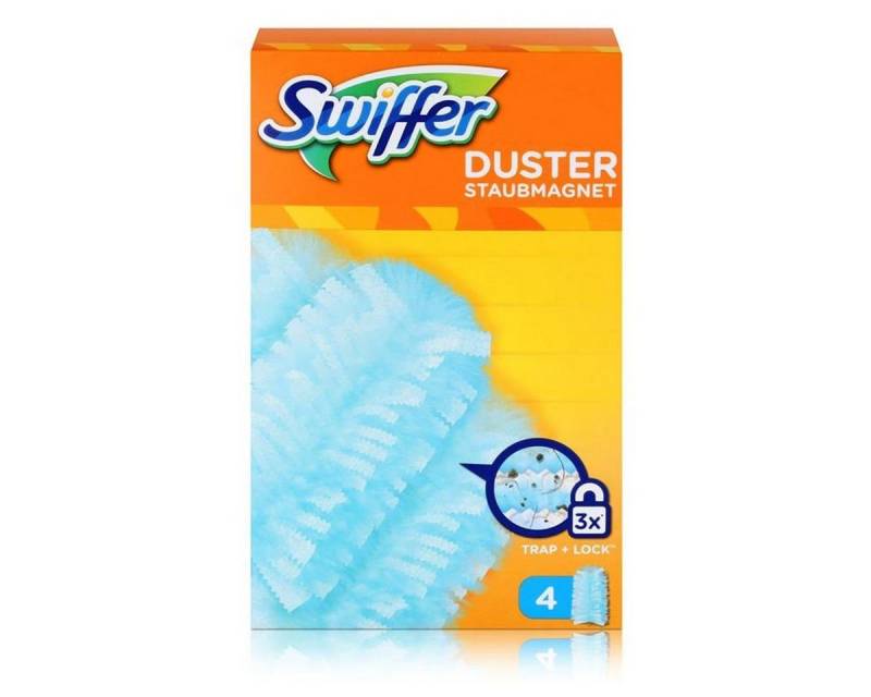Swiffer Swiffer Staubmagnet Tücher 4er - Nimmt 3x mehr Staub und Haare auf Reinigungstücher von Swiffer