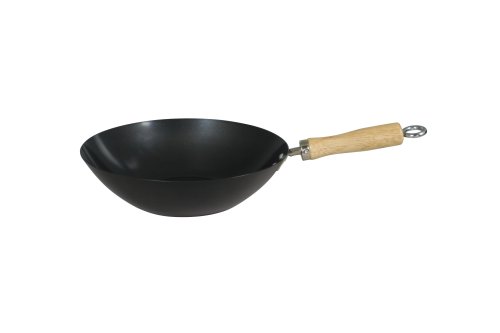 Swift Spice 27 cm großer Wok aus Carbonstahl mit Antihaftbeschichtung von Dexam