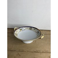 Vintage 1960Er Noritake Sockel Trinket Schale Weiß Und Vergoldet Mit Fasan Design in Tollem Zustand von SwiftMillVintage