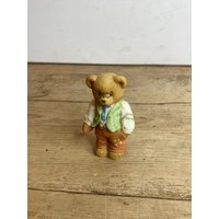 Vintage Kleine Teddybär Figur "Opa Ist Gottes Besonderes Geschenk" 1997 Von P Hillman Enesco Guter Zustand von SwiftMillVintage