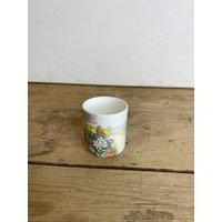 Vintage Shelley | S2121 China Handbemaltes Tor Mit Blumen Und Bäumen Kleiner Vorratstopf in Gutem Zustand von SwiftMillVintage