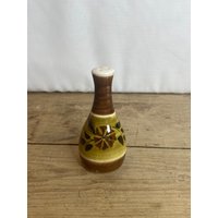Vintage Unbenannt Gelb Und Braun Floral Muster Salz/Pfeffer Topf. Schönes Cruet. Guter Zustand von SwiftMillVintage