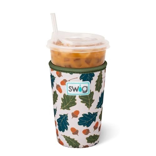 Swig Life Kühlbecher für Eiskaffee, Standard, 625 ml, Isolierhülle mit Griff, Neopren-isoliert, hält Getränke kalt (Herbstbrise) von Swig Life