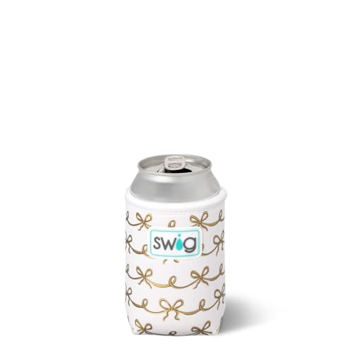 Swig Life Standard-Dosenhalter, 340 ml, Neopren-isolierter Tassenkühler mit Tasche, Becherabdeckungen für Standard-Bierflaschen, Strandzubehör für Frauen (pretty in Pearl) von Swig Life