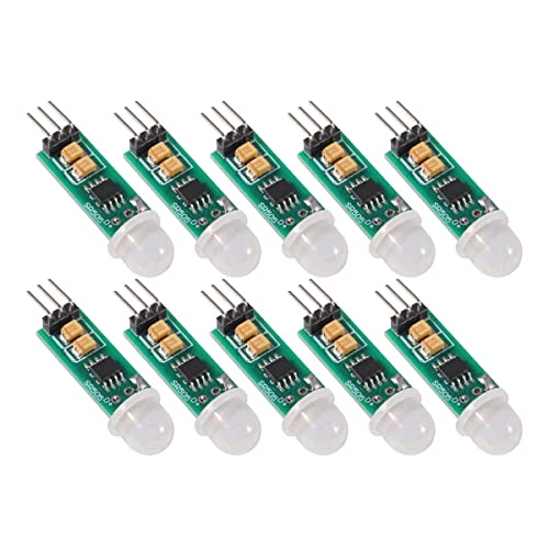 Swiixxer 10 StüCk -SR505 Einstellen Des Pyroelektrischen IR-Infrarot-Mini-PIR-Moduls Bewegungssensor-Detektormodul für von Swiixxer