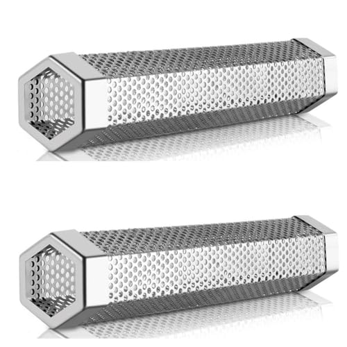 Swiixxer 2 Stück Premium Pellet Smoker Tube - 5 Stunden Aufsteigender, Heiß- oder Kalträuchern, für Jeden Grill oder Smoker, Einfache Installation Swiixxer 2 Stück Premium Pellet Smoker Tube - 5 Stunden Aufsteigender, Heiß- oder Kalträuchern, für Jeden Grill oder Smoker, Einfache Installation von Swiixxer