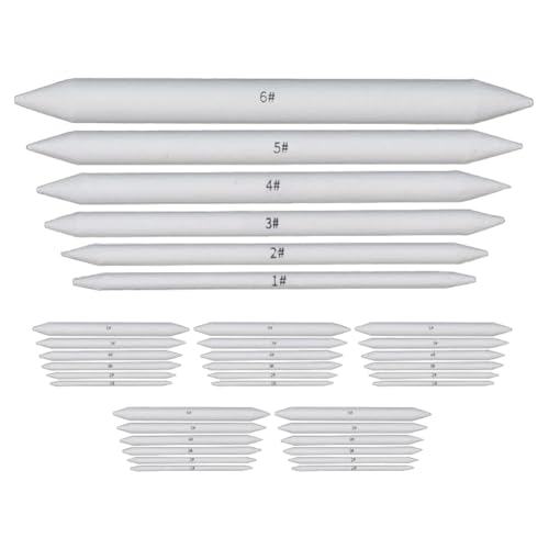 Swiixxer 36-Teilige Artist Blending Stump- und Tortillion Art Blender für Schüler-Skizzenzeichnungen von Swiixxer