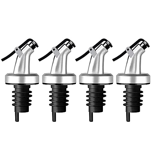 Swiixxer 4 StüCk ÖL Stopper Pourer, Auslaufsicherer Flaschen AusgießEr, Auslaufsicheres ÖL mit Schutz Kappe für ÖL, ÖL, Essig Swiixxer 4 StüCk ÖL Stopper Pourer, Auslaufsicherer Flaschen AusgießEr, Auslaufsicheres ÖL mit Schutz Kappe für ÖL, ÖL, Essig von Swiixxer